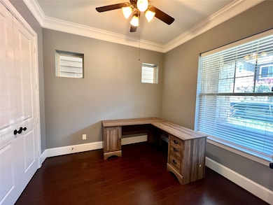 Study with closet. Desk can stay.