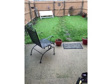 Patio with new fence and beautiful landscape