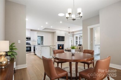 Virtually staged dining room.