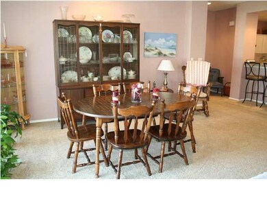 Dining Room just off the Kitchen and Living Room. Very open floor plan!