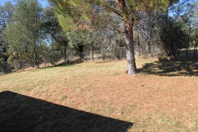 Back fenced yard