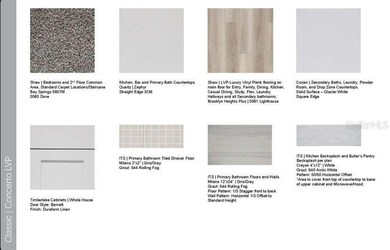 Design Selections ~ Home is under construction, selections are subject to change