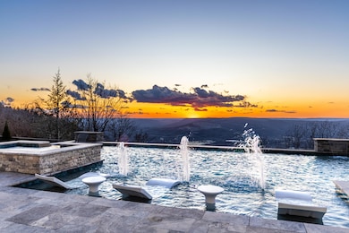Pool at sunset
