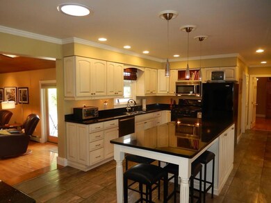 Open to family room for great...
