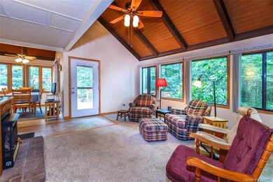 Family Room with gas log fireplace...