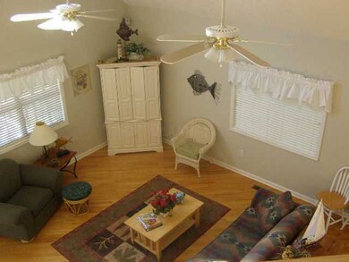 Beautiful  hardwood floors, vaulted ceilings  plus