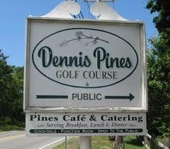 Dennis pines Golf sign