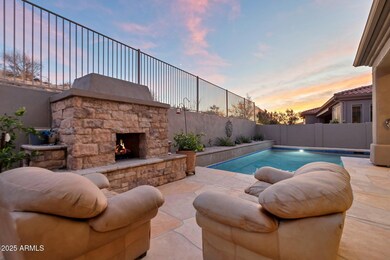 outdoor fireplace