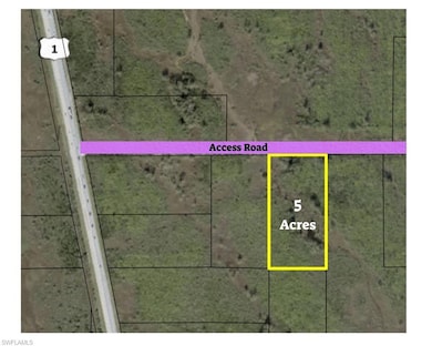 Map / location with property boundaries highlighted