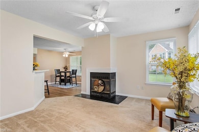 Living room leading into dining room