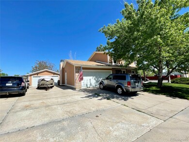 Front view- RV parking and 2nd oversized garage