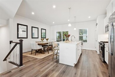 2nd level kitchen and dining area