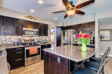 Granite and tile throughout