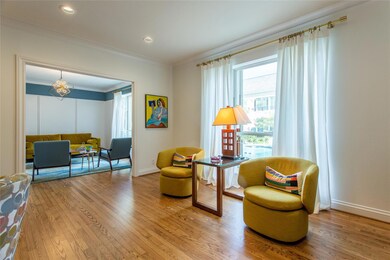 Main living areas overlook the courtyard and pool 