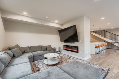 The living area is large enough accommodate a big TV, yet still feel cozy and intimate.