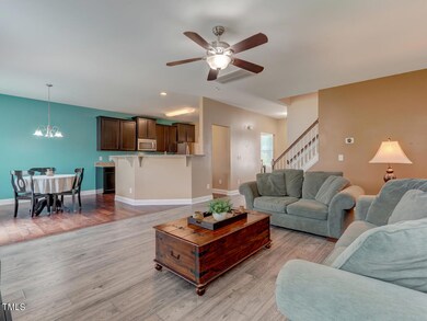 living room & kitchen/breakfast area