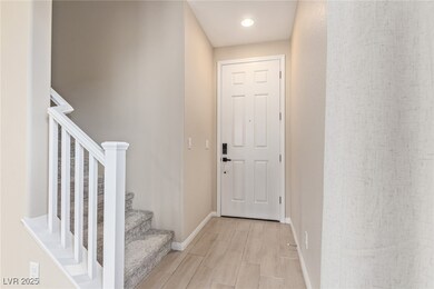 Doorway to outside featuring light wood-style floo