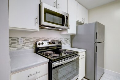 Closer look at the electric range, microwave and r