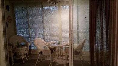 balcony with storm shutters