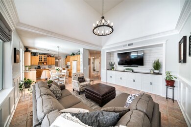 Family Room w Wainscotting