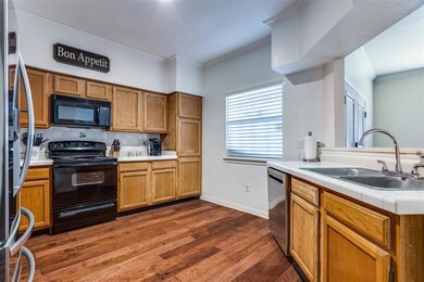 Plenty of room in this large kitchen with built in