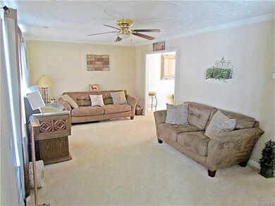 Formal living room off the kitchen/dining room!