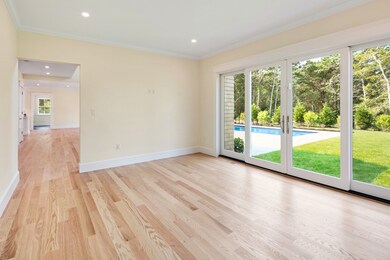 sample, tv room with view of pool