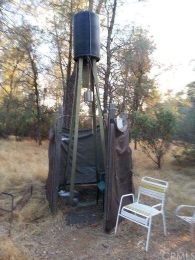 Gravity fed outdoor shower