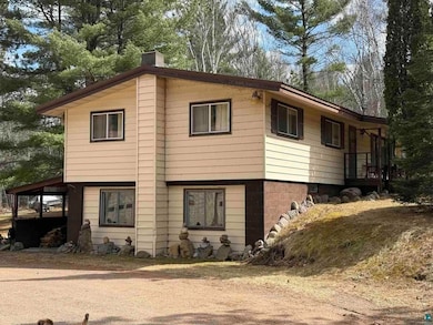 Exterior space featuring a chimney