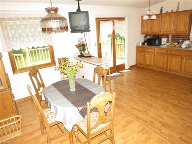 Dining area and kitchen