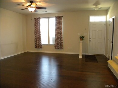 Entrance foyer with transom window and spacious li