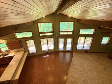 View of the great room from the loft.