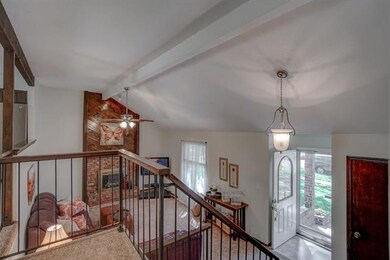 High Vaulted Ceilings with Updated Ceiling Fan