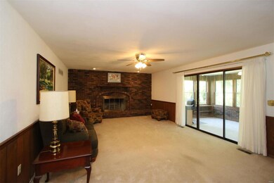 23 x 15 Family Room with masonry fireplace