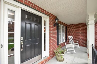 Cozy rocking-chair front porch