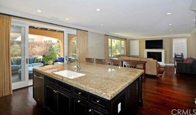 Expanded kitchen island with granite counter-tops
