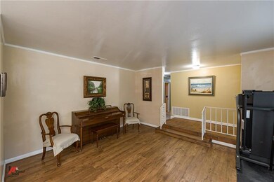 Living room located off the front entry hall.