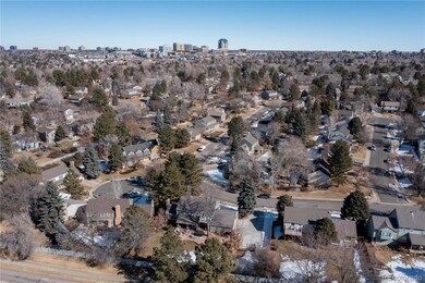 Looking east towards I-25 business corridor and te