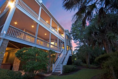 Porches Overlook the Dock