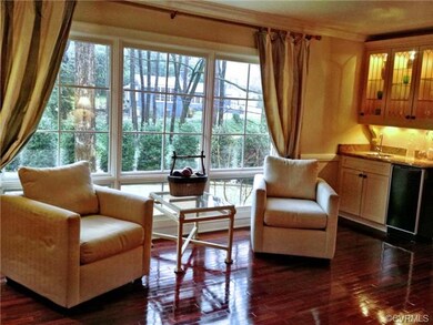 Front parlor with wet bar