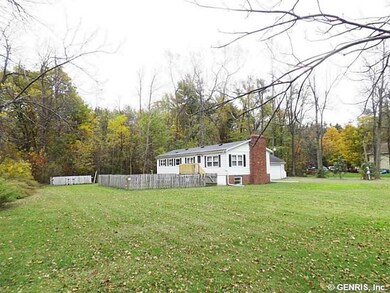 Exterior Front. The north side of the house and fe