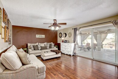 Family room w door to back patio