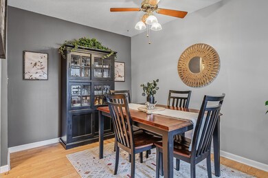 A spacious dining room for entertaining