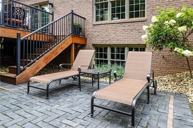 Stairs from Deck take you to the Lower Patio which