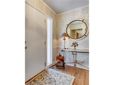 Entry hallway has two separate closets
