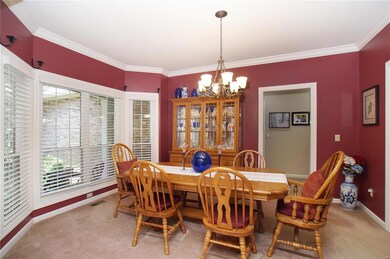 Four Window Bay makes this Dining Room alive with 