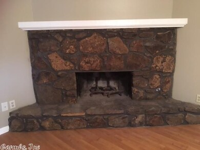 Stone fireplace, wood burning, gas lighter