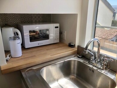 Microwave and sink