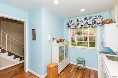 Beautiful vinyl plank floors on the first floor.