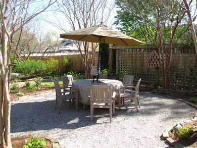 A large patio is perfect for cookouts and enjoying